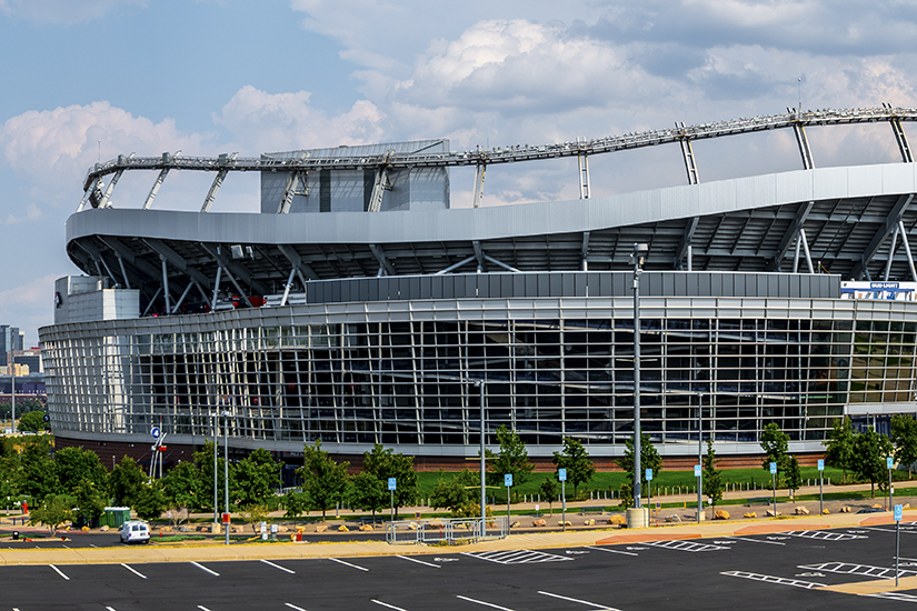 My latest stadium build Empower field at mile high Denver Broncos. Feel  free to check it out. Link will be in comments if you would like to check  it out. : r/Minecraft