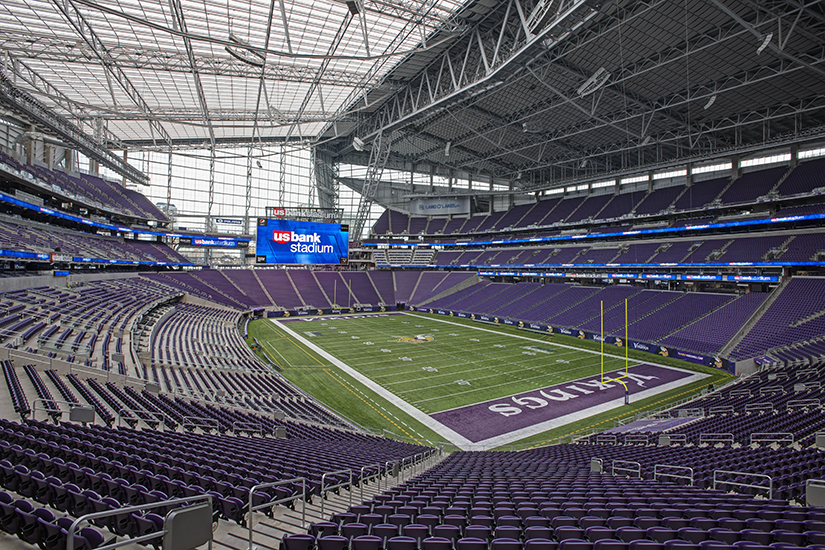 The US Bank Stadium, home of the NFL's Minnesota Vikings, was the largest  construction project in Minnesota history at 1.75 million square feet