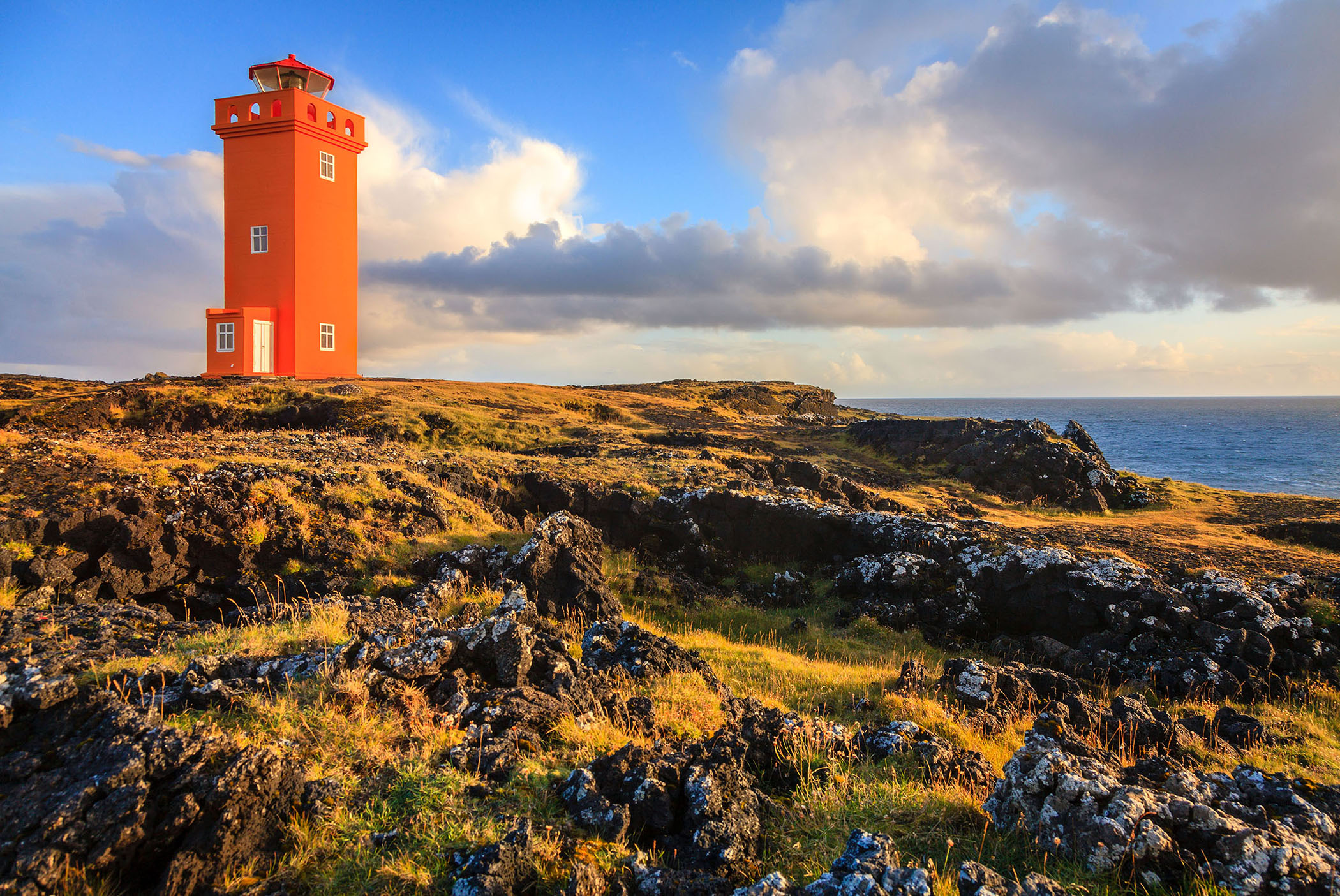 Lighthouse at Snaefellsnes Peninsula in western Iceland