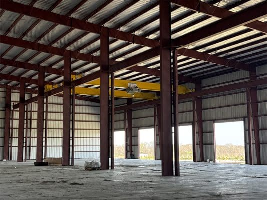 a pre-engineered steel building