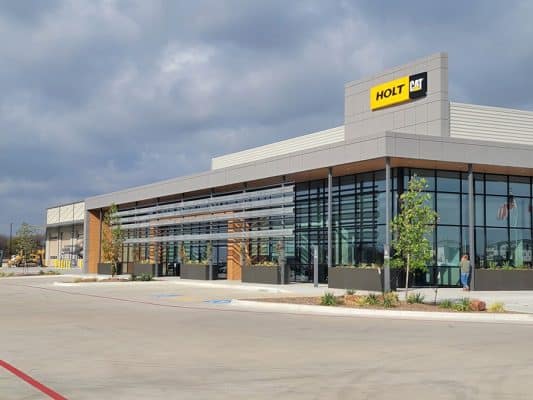 the grand opening of a new HOLT CAT equipment dealership facility.